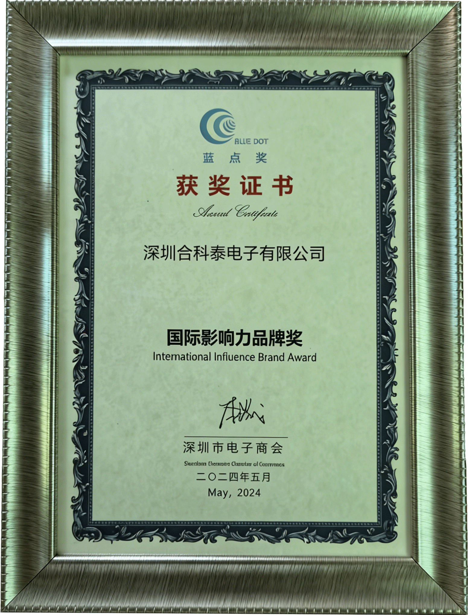 蓝点国际影响力品牌奖