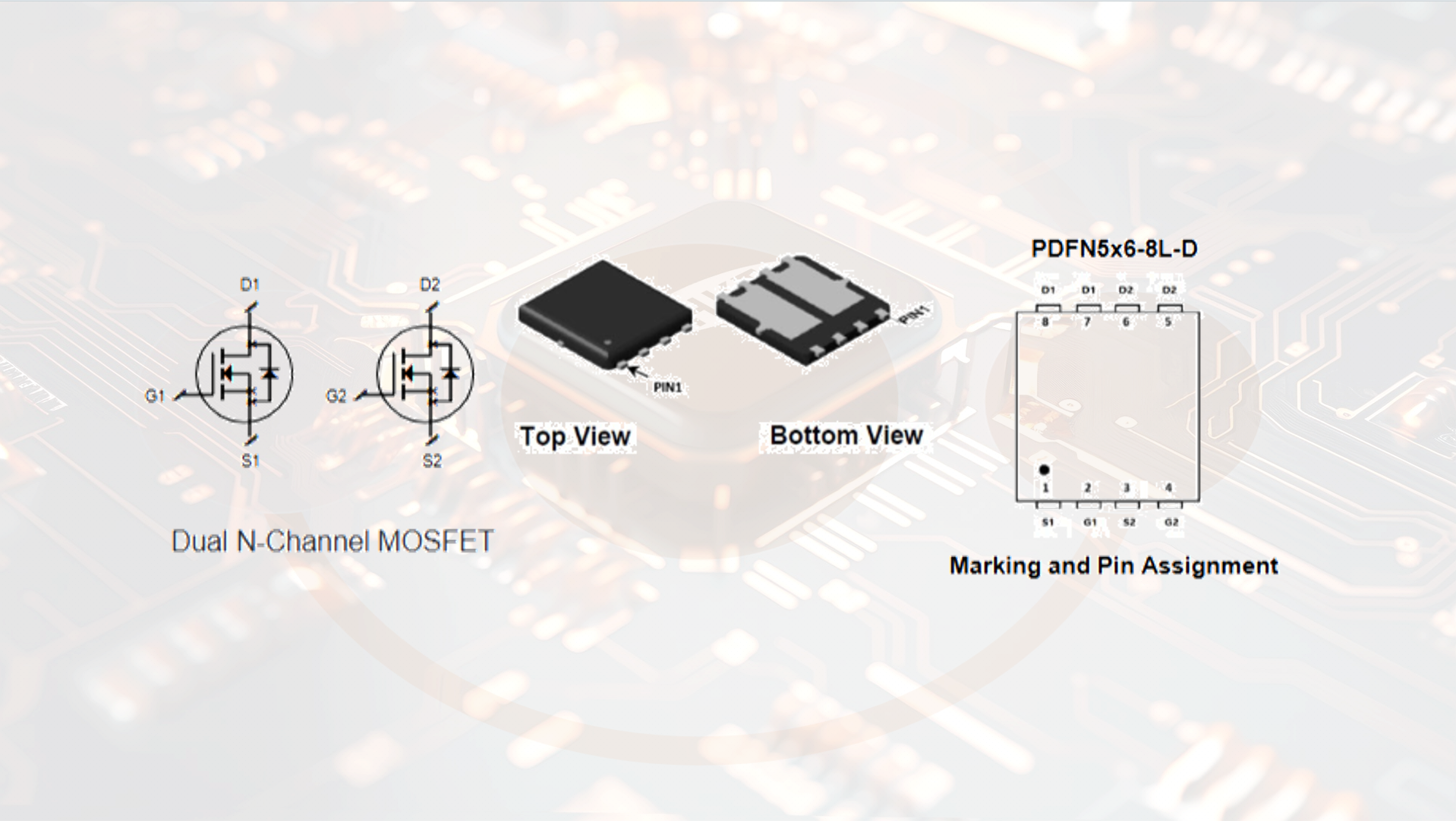 一颗PDFN5×6顶两颗管：不同N+N双芯MOS管选型对比