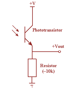 光电晶体管工作原理电路图