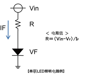 串联LED照明电路示例